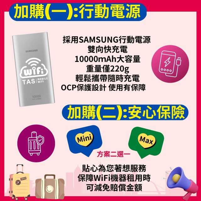 【台灣WiFi】中華電信4G高速上網吃到飽｜HUAWEI尊榮機種 - 10天方案